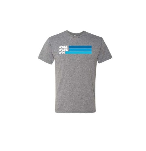 T Shirt - Wake Work Win - Gray – The Standard