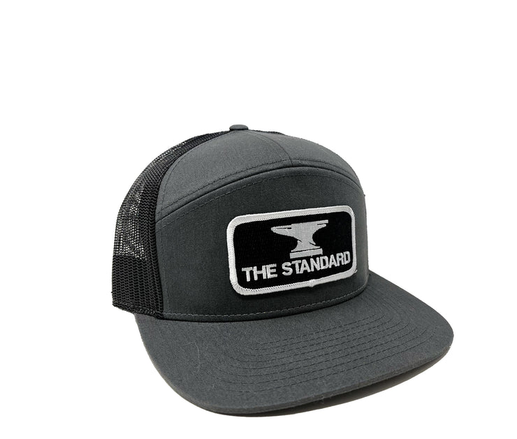 The Standard Hat - Gray - Rectangle Anvil Patch Logo