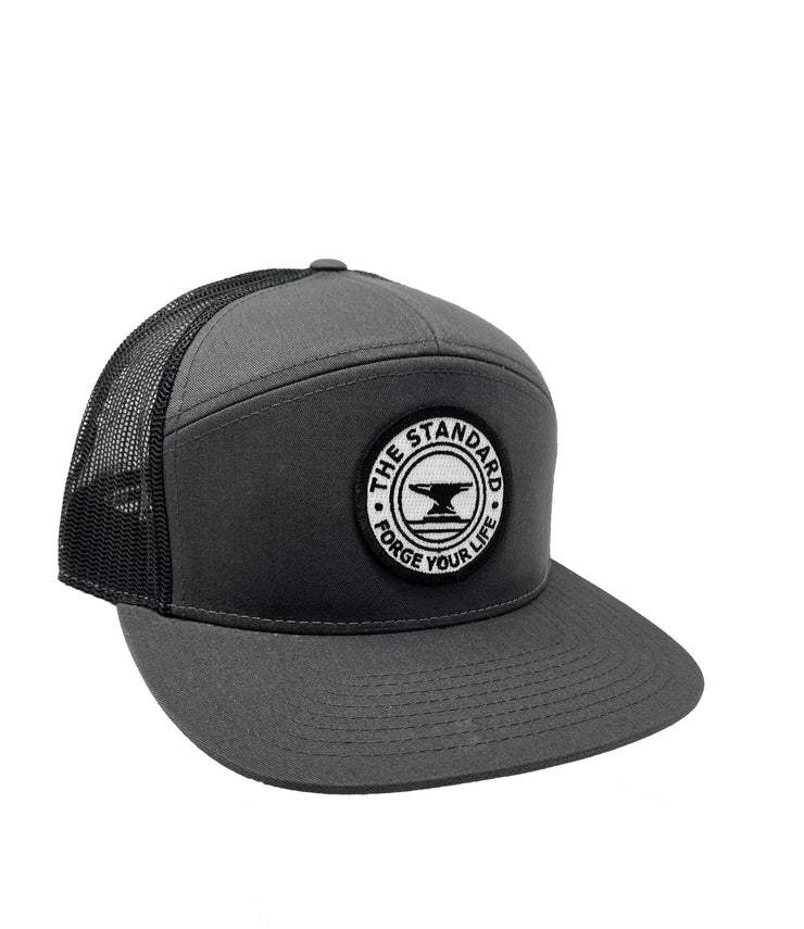 The Standard Hat - Gray - Circle Patch Logo
