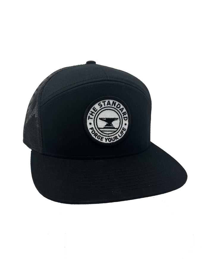The Standard Hat - Black - Circle Patch Logo