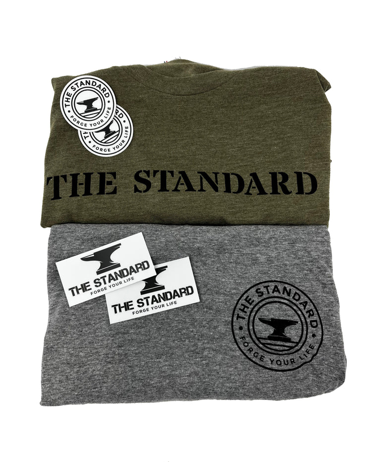 The Standard Two-Shirt Bundle - Green/Gray